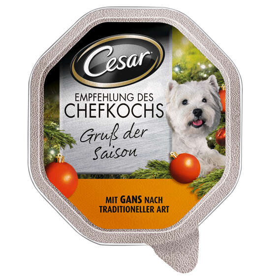 Cesar Hunde-Nassfutter Empfehlung des Chefkochs Gruß der Saison 150 g